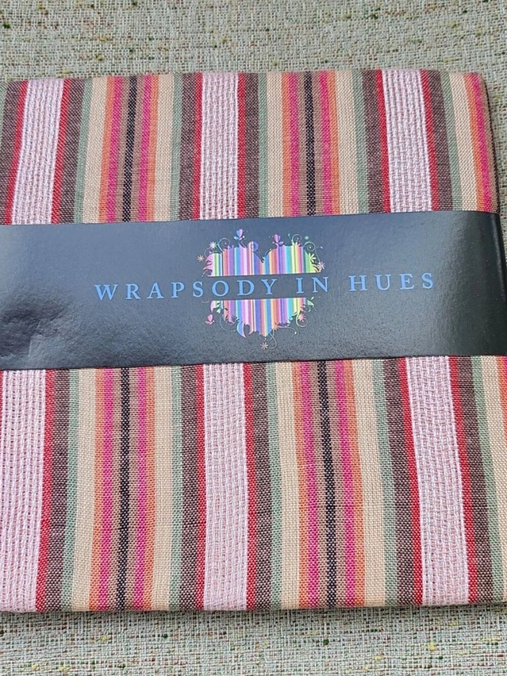 Wrapsody in Hues Women Scarf Multi Color Stripes Multi Style Scarf One Size NWT - Picture 5 of 10